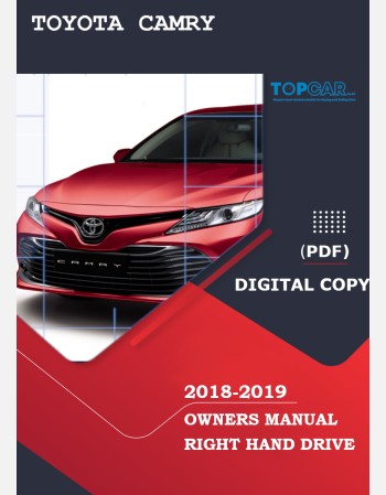 toyota camry hybrid 2018-2019 owners manual in english